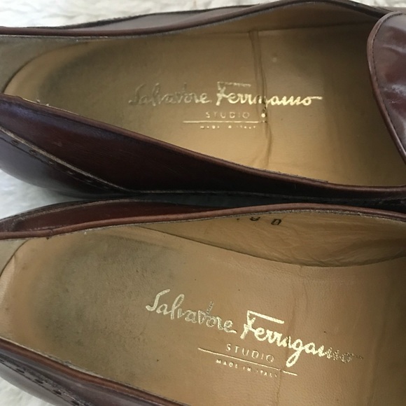 Salvatore Ferragamo Vintage Slips On/Loafer Men’s shoes size 8 D - Picture 11 of 16